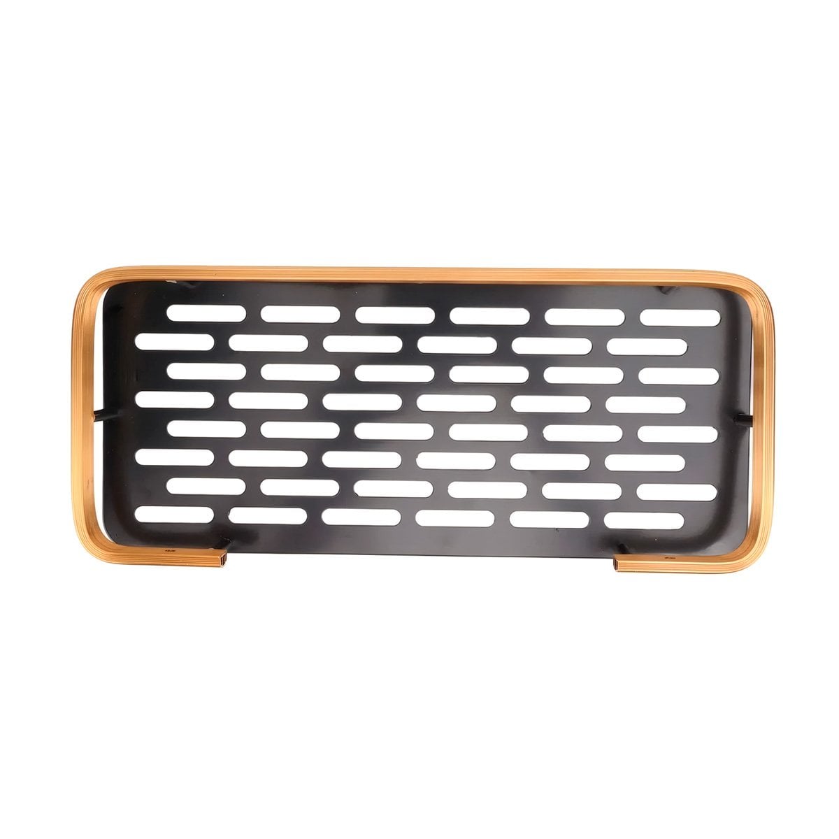 PACK12 SOPORTE FUNCIONAL FLOTANTE DORADO Y NEGRO 30X13CM PARA DECORACION Y+REGALO STICKER - 2