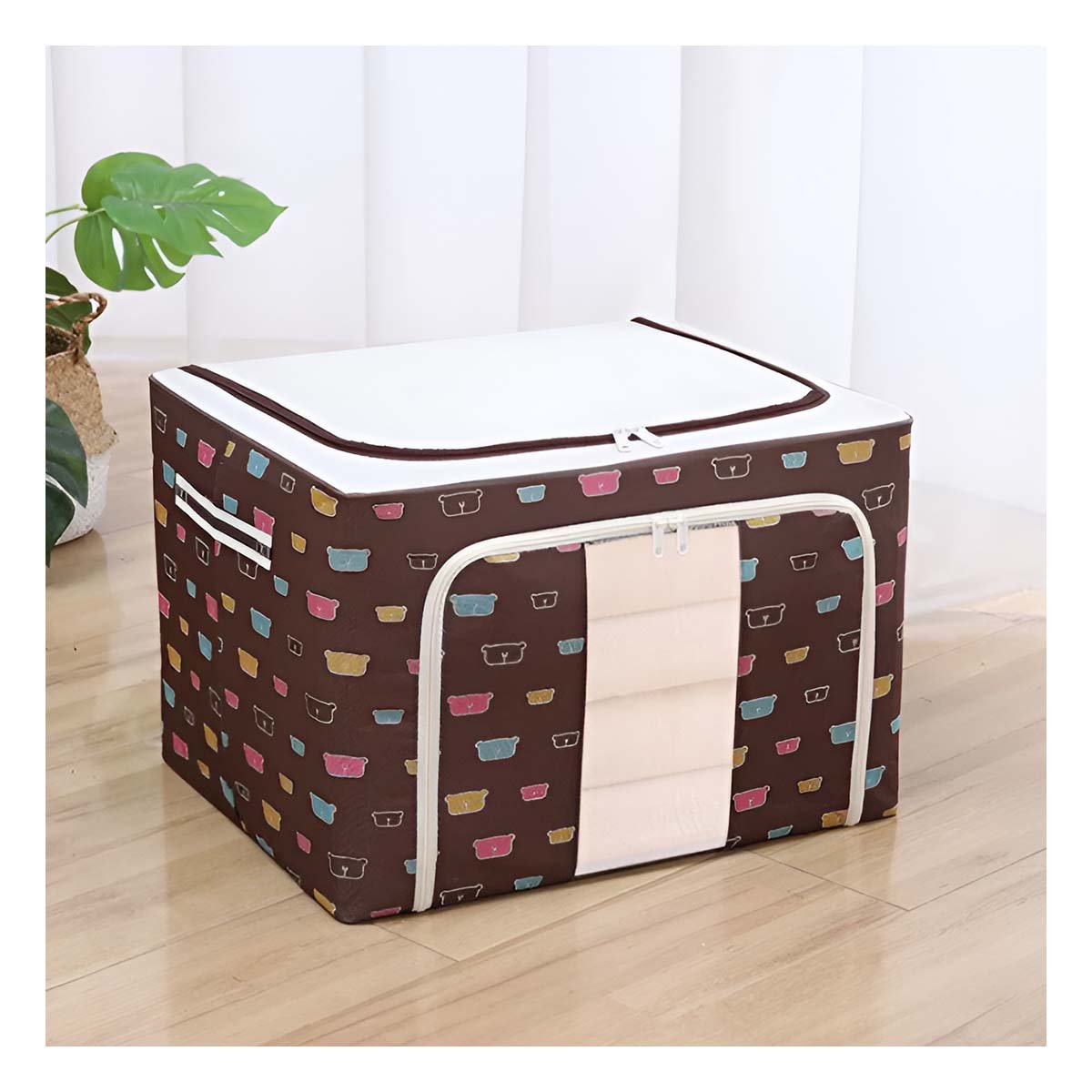 PACK2 MODULO TEXTIL PLEGABLE PARA ORDEN EN DORMITORIO CON ESTAMPA OSOS - 3