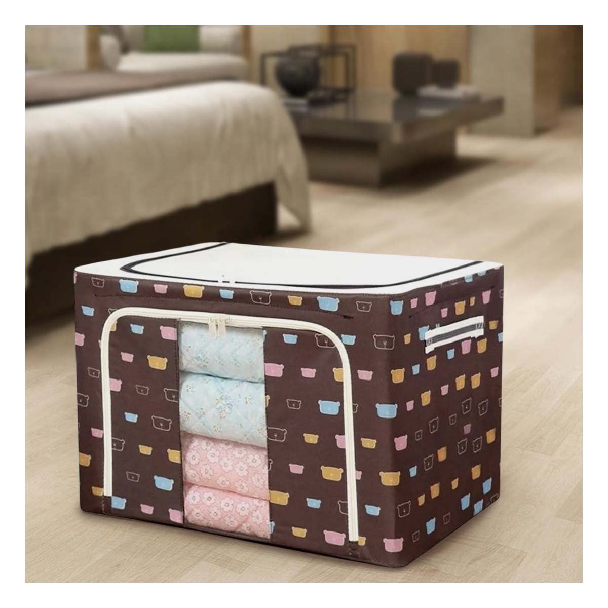 PACK2 MODULO TEXTIL PLEGABLE PARA ORDEN EN DORMITORIO CON ESTAMPA OSOS - 5