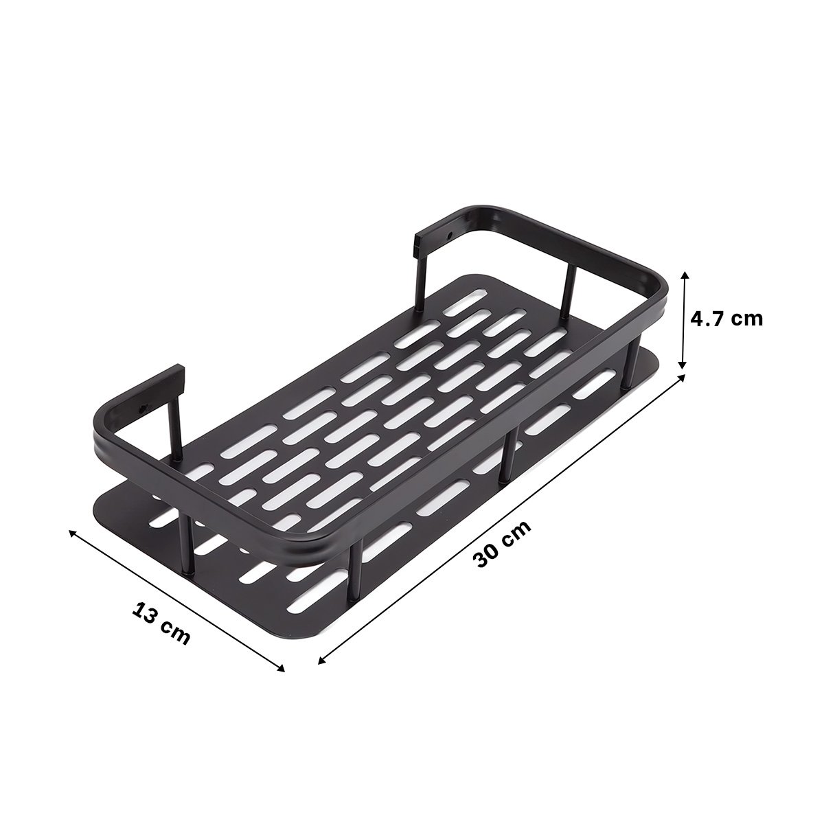 BALDA FLOTANTE NEGRO 30X13CM PARA ORDEN Y ESTILO EN ESPACIOS INTERIORES Y+LIGAS REGALO - 4