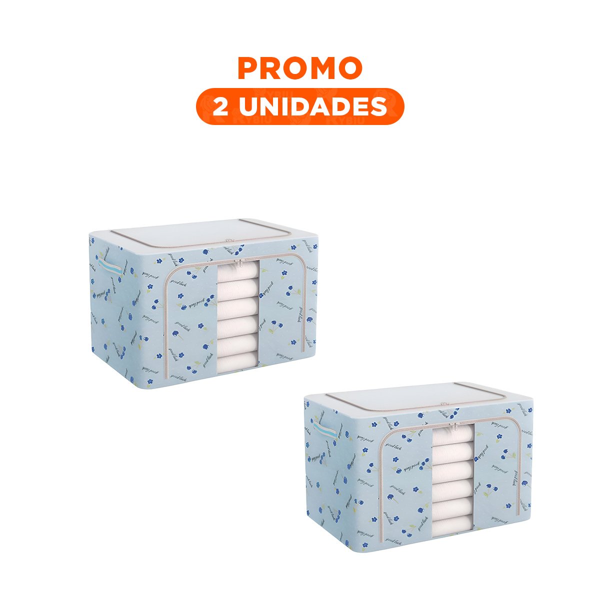 PACK2 CAJA FUNCIONAL PLEGABLE CON CEREZAS PARA MANTENER ESPACIOS ORDENADOS Y+REGALO STICKER - 1