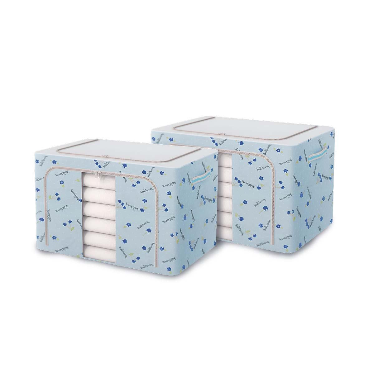 PACK2 CAJA FUNCIONAL PLEGABLE CON CEREZAS PARA MANTENER ESPACIOS ORDENADOS Y+REGALO STICKER - 2