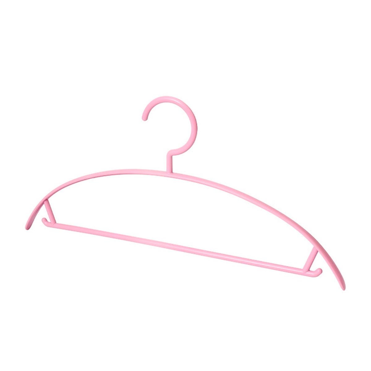GANCHO DE ROPA DE PLASTICO ROSADO MEDIA LUNA DE 4 PIEZAS PARA GUARDAR PRENDAS Y+PAPEL REGALO - 5
