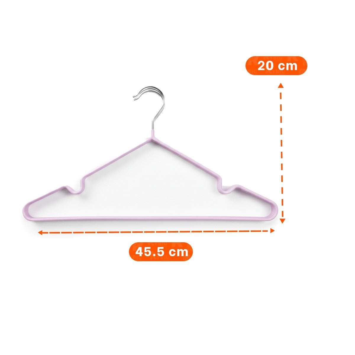 PACK12 COLGANTE PRACTICO DE ALAMBRE CON PLASTICO LILA 5 PIEZAS PARA CLOSET Y+REGALO STICKER - 4