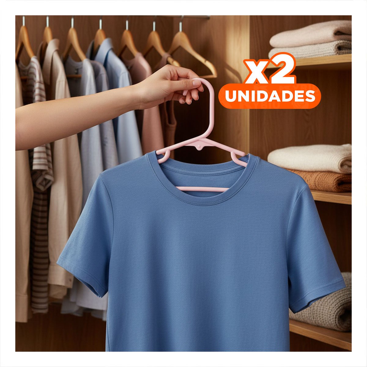 PACK2 ORGANIZADOR PARA ROPA Y ACCESORIOS 5 PIEZAS 15X29CM ROSADO Y+PAPEL REGALO - 1