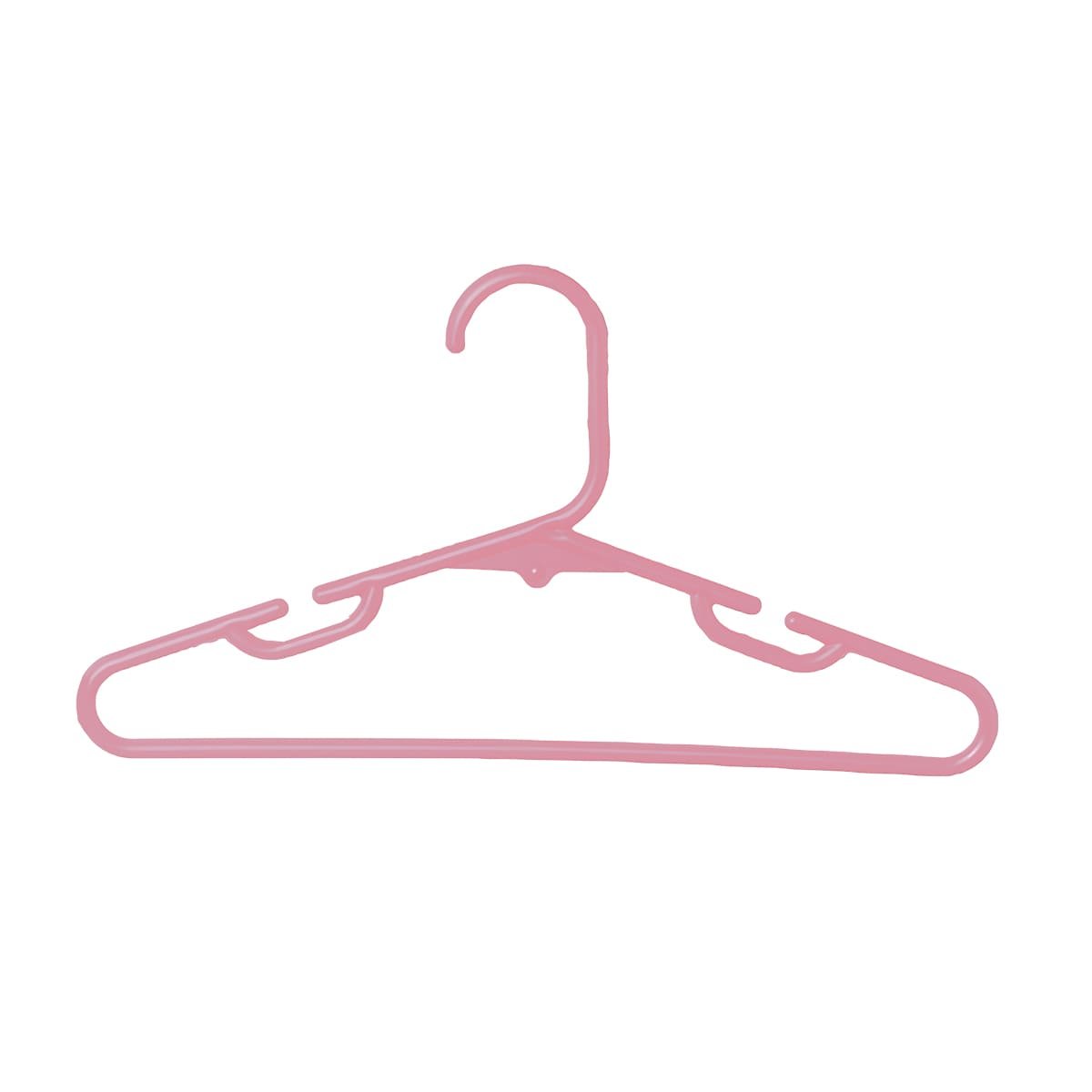 PERCHA PARA ROPA DE CASA Y VIAJE 5 PIEZAS 15X29CM ROSADO Y+LIGAS REGALO - 5