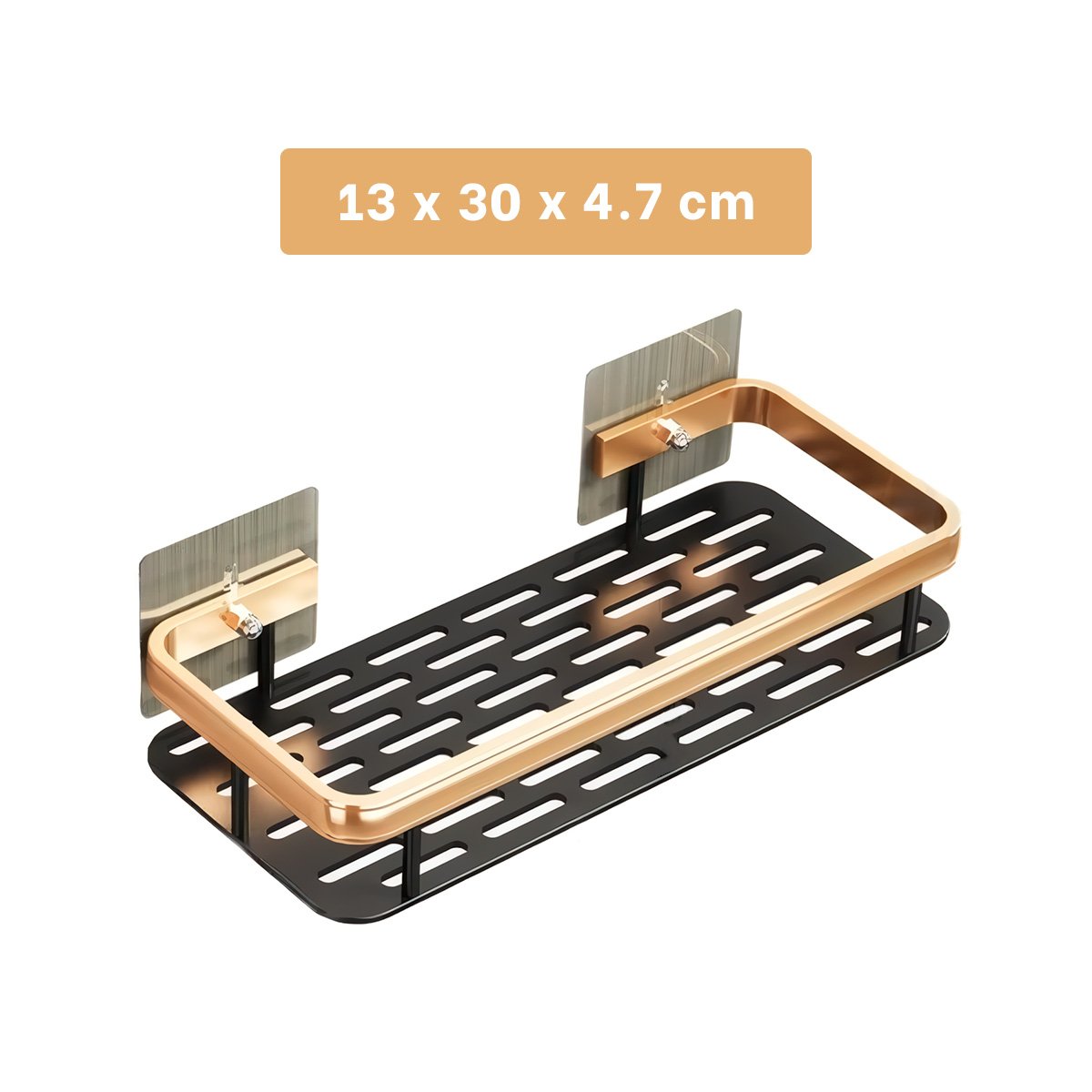 PACK2 PROPUESTA FLOTANTE DORADO Y NEGRO 30X13CM PARA DECORACION DE PARED Y+PAPEL REGALO - 4