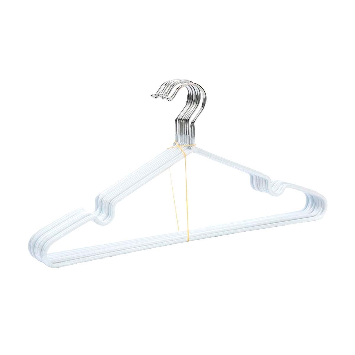 HOLDER LIGERO PARA ORGANIZAR CAMISAS VESTIDOS Y MAS 5 PIEZAS 20X40,5CM BLANCO Y+REGALO STICKER - 1