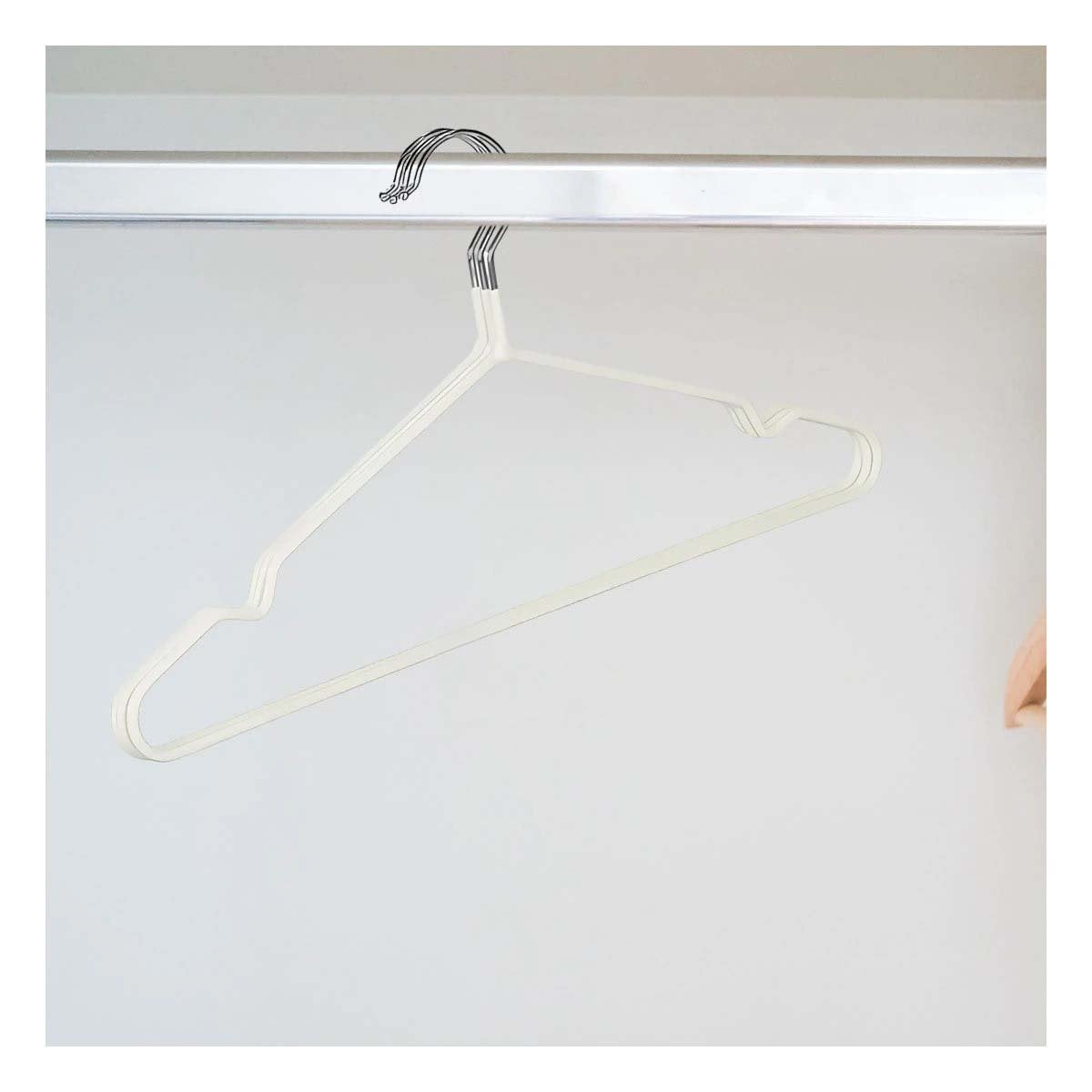 HOLDER LIGERO PARA ORGANIZAR CAMISAS VESTIDOS Y MAS 5 PIEZAS 20X40,5CM BLANCO Y+REGALO STICKER - 2