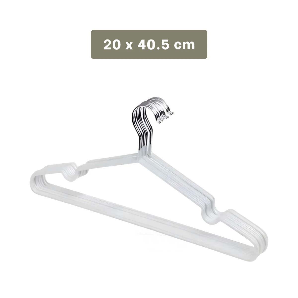 HOLDER LIGERO PARA ORGANIZAR CAMISAS VESTIDOS Y MAS 5 PIEZAS 20X40,5CM BLANCO Y+REGALO STICKER - 4