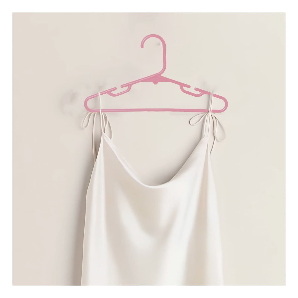 PERCHA PARA GUARDAR ROPA ELEGANTE 5 PIEZAS 15X29CM ROSADO Y+PAPEL REGALO - 2