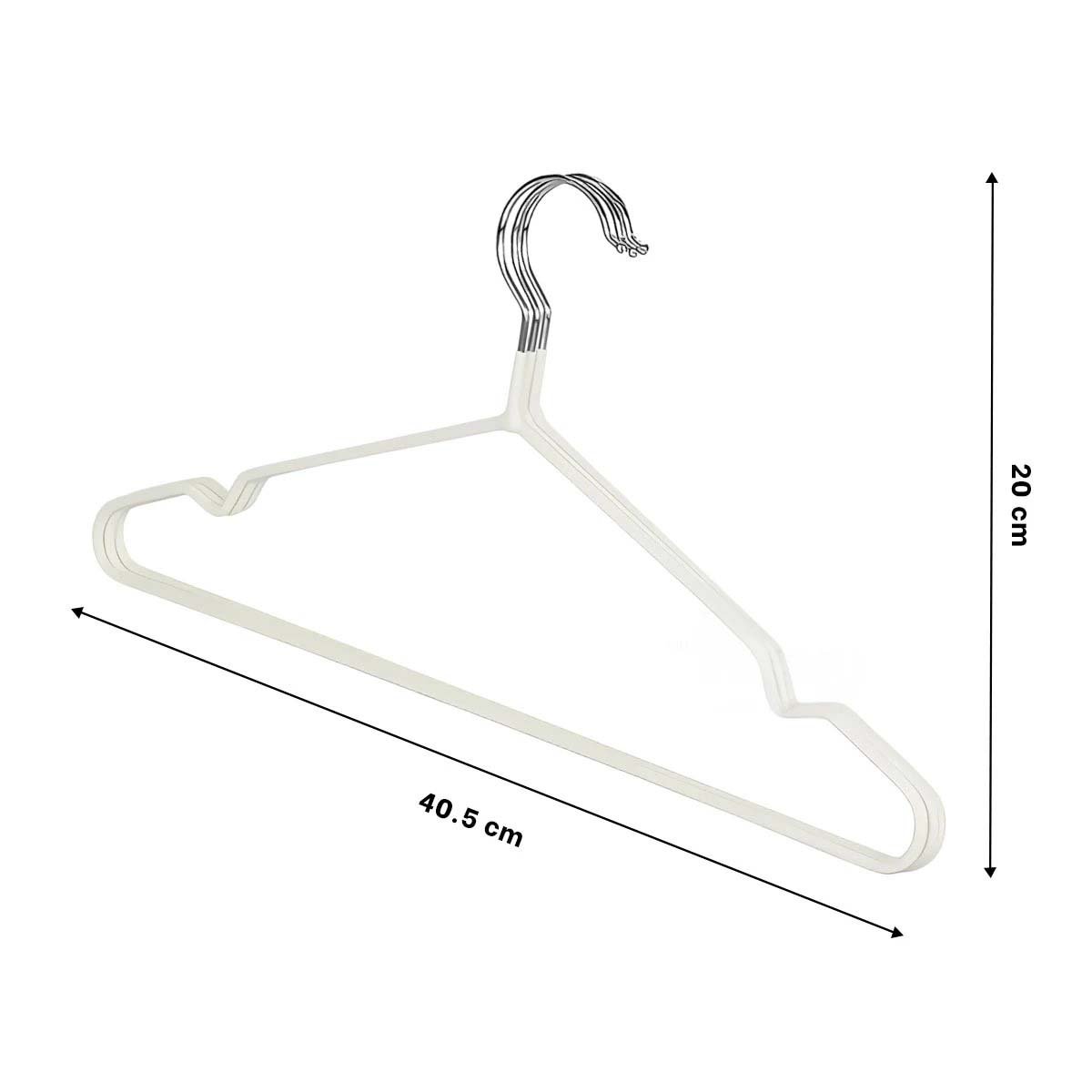PACK6 PERCHA LIVIANA QUE FACILITA EL GUARDADO 5 PIEZAS 20X40,5CM BLANCO Y+REGALO STICKER - 4