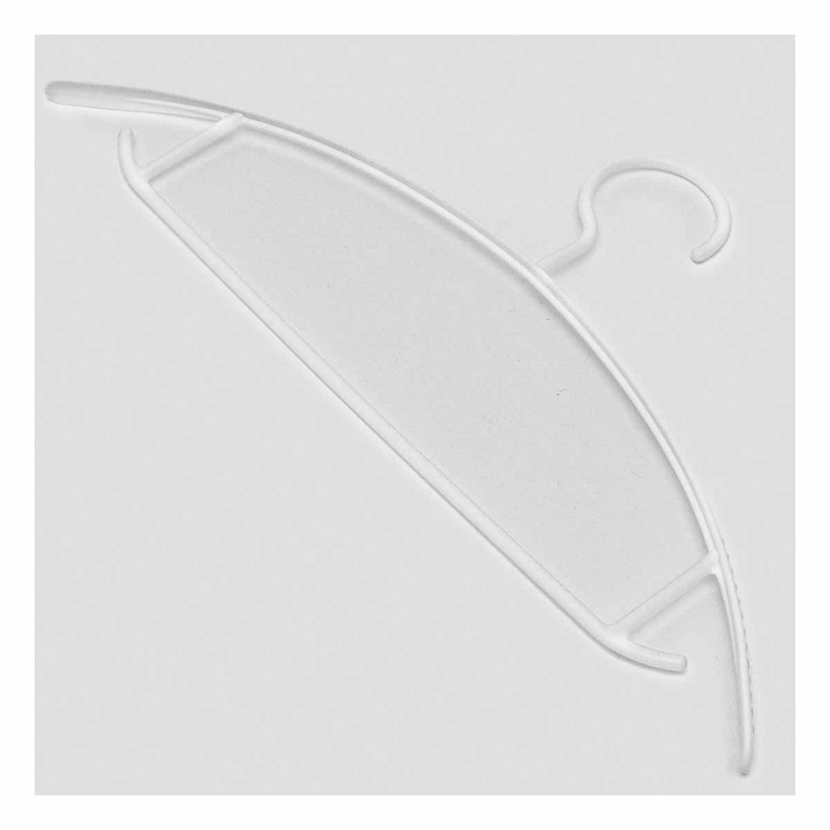 GANCHO DE ROPA DE PLASTICO BLANCO MEDIA LUNA DE 4 PIEZAS PARA GUARDAR PRENDAS Y+PAPEL REGALO - 1