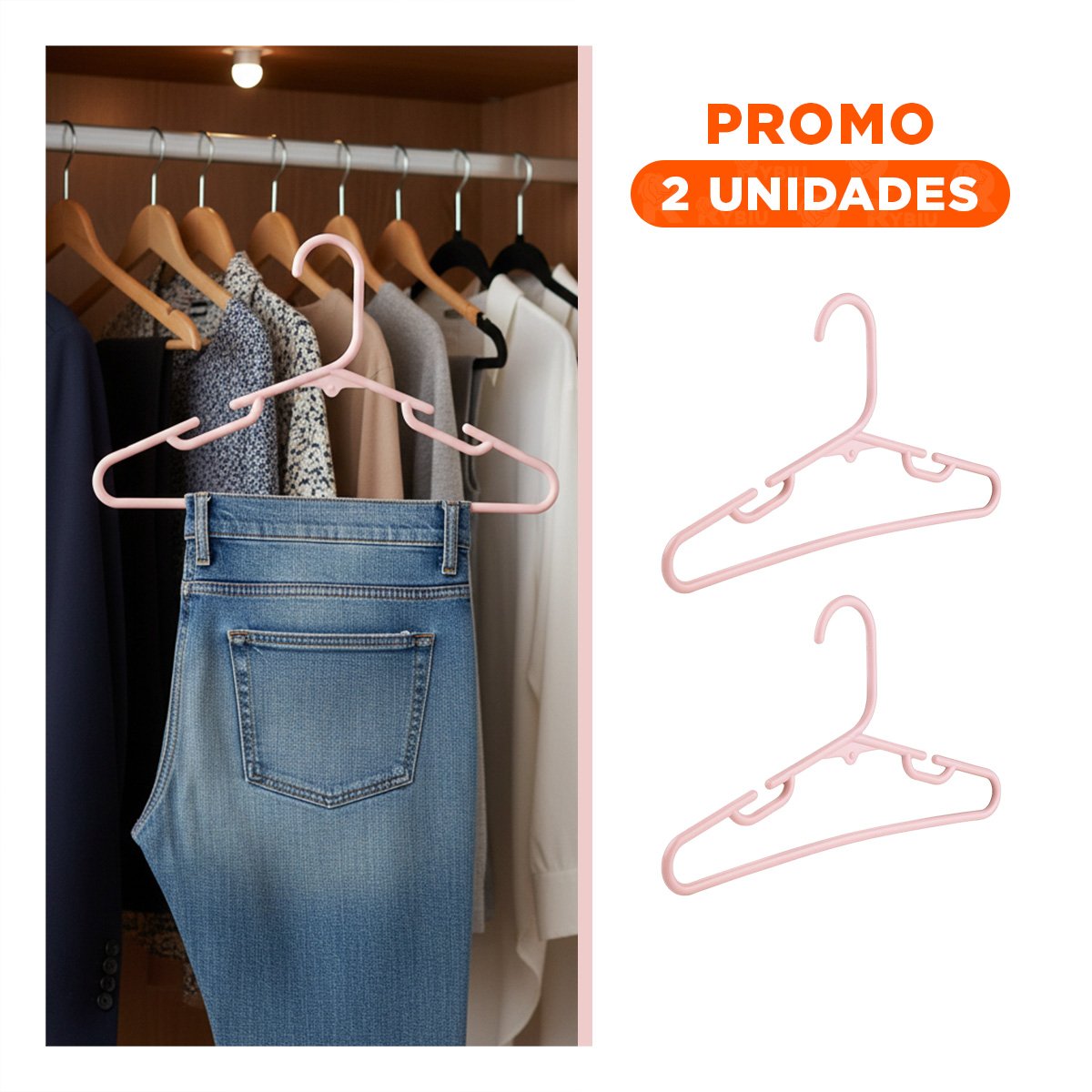 PACK2 ORGANIZADOR DE PLASTICO PARA ROPA ORDENADA 5 PIEZAS 15X29CM ROSADO Y+REGALO STICKER - 1