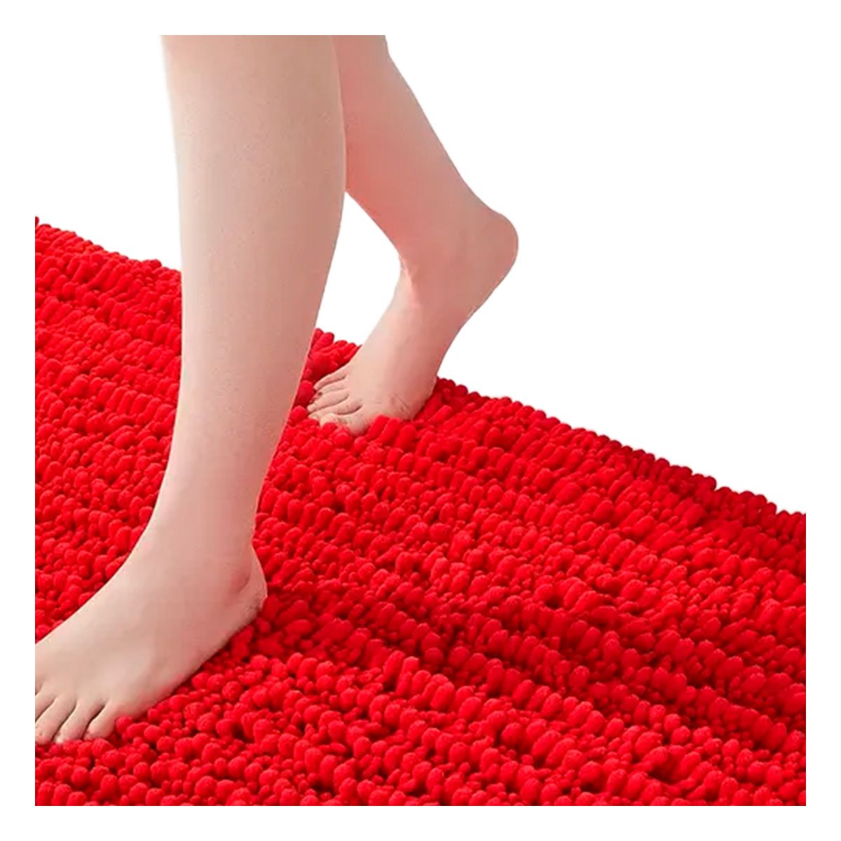 PACK4 ELEMENTO FUNCIONAL OVALADO DE MICROFIBRA 40X60CM ROJO PARA BANO Y+PAPEL REGALO - 3