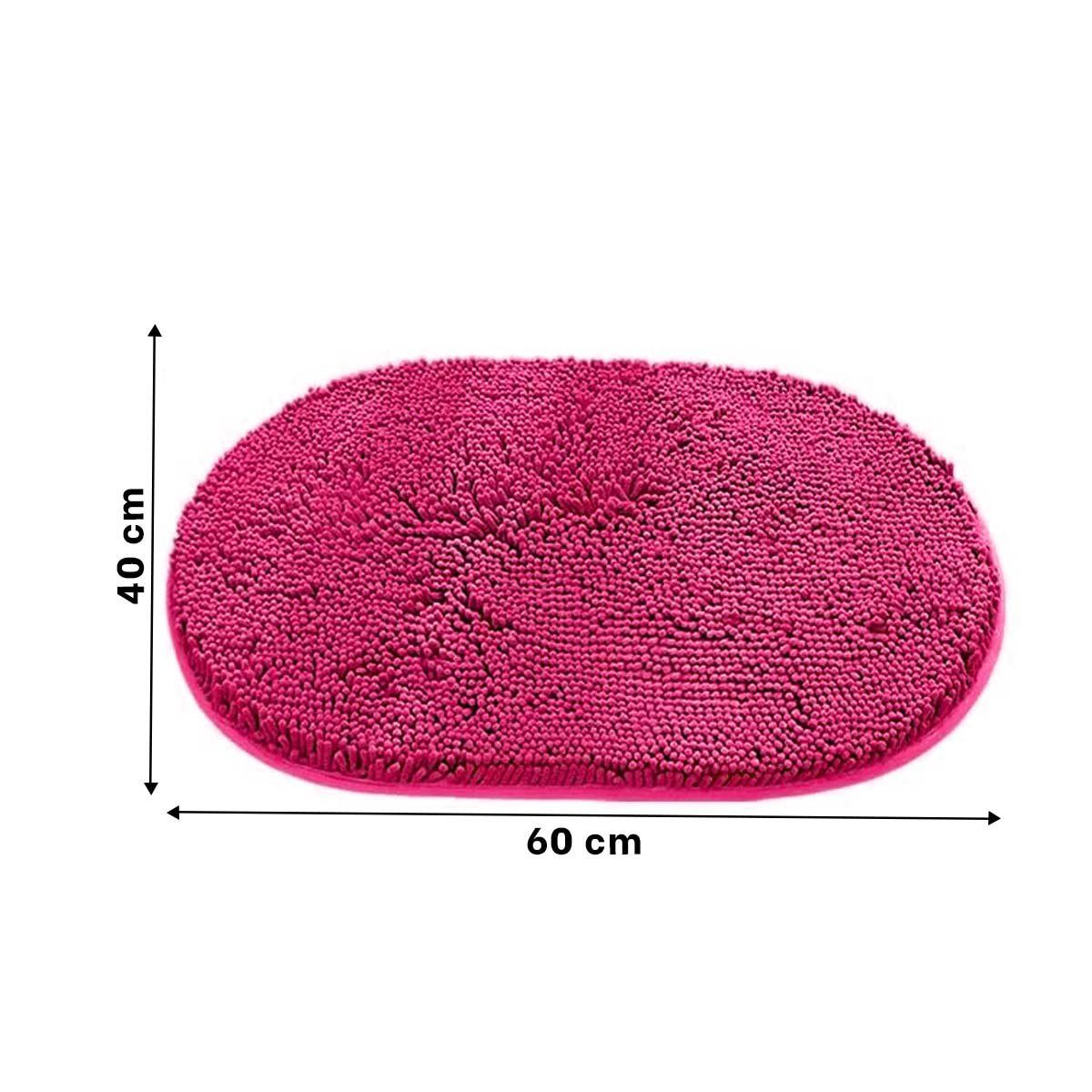 PACK6 ELEMENTO FUNCIONAL OVALADO DE MICROFIBRA 40X60CM FUCSIA PARA BANO Y+PAPEL REGALO - 4