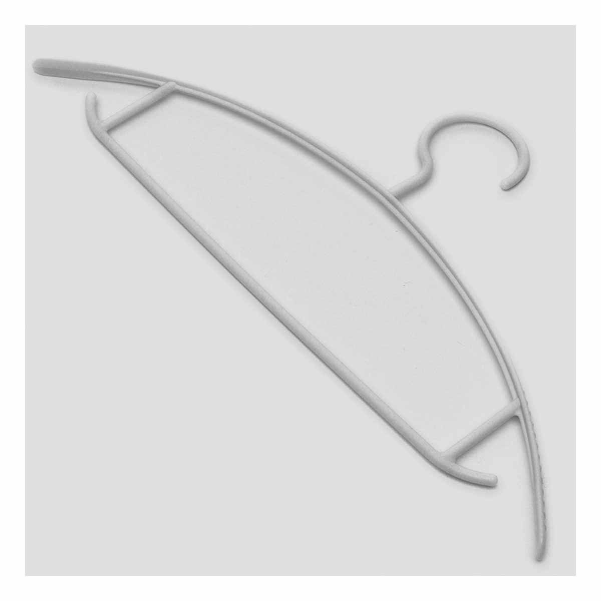 PACK2 PERCHA CURVA DE PLASTICO PLOMO MEDIA LUNA DE 4 PIEZAS PARA CLOSET Y+REGALO STICKER - 5