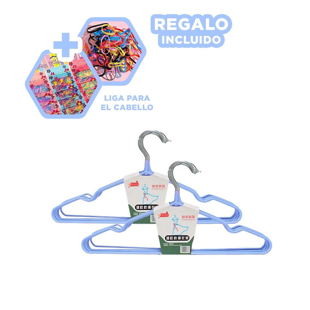 HOLDER PRACTICO PENSADO EN ORDEN DIARIO 5 PIEZAS 20X40,5CM AZUL Y+LIGAS REGALO - 2