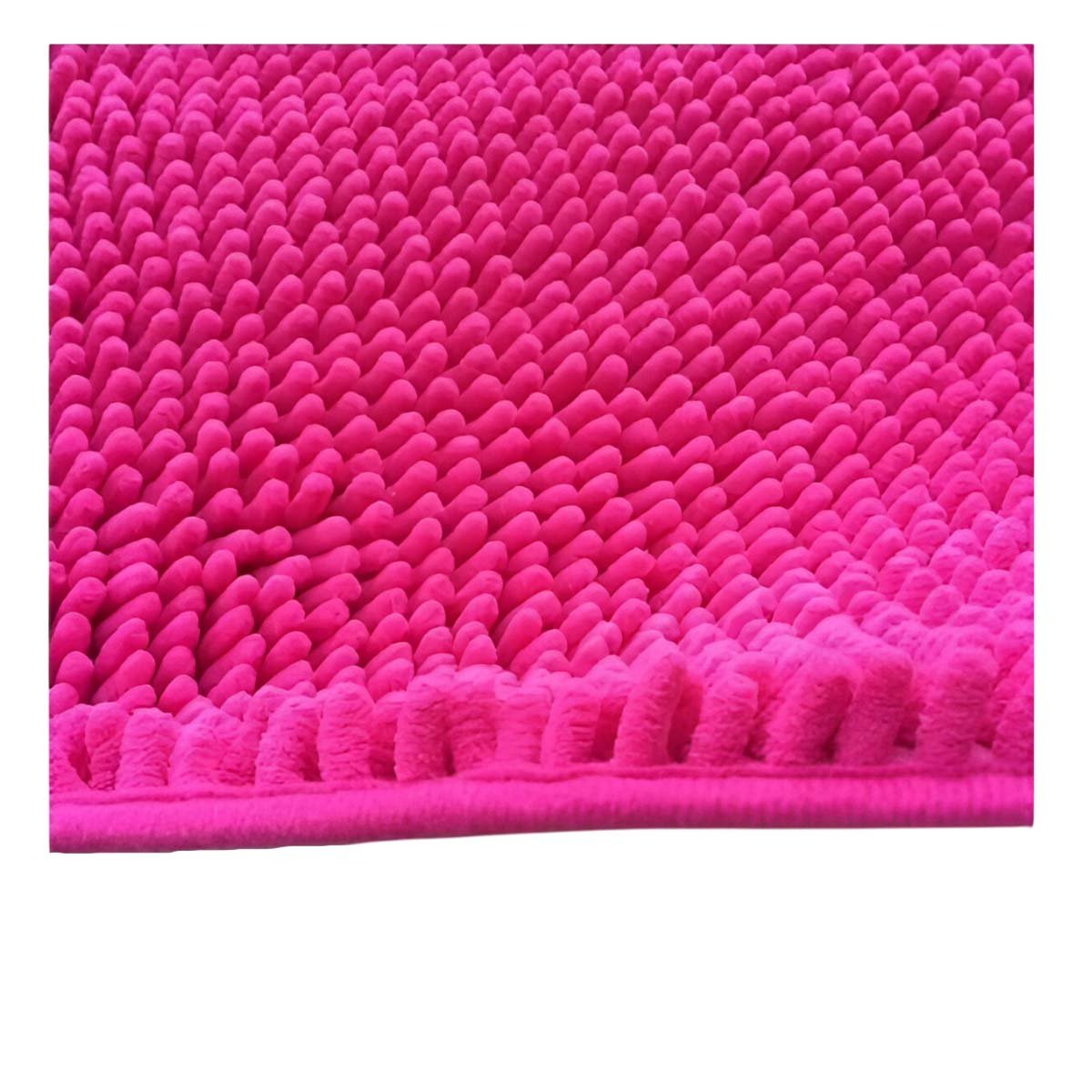 PACK2 ACCESORIO TEXTIL OVALADO DE MICROFIBRA 40X60CM FUCSIA PARA BANO Y+REGALO STICKER - 2