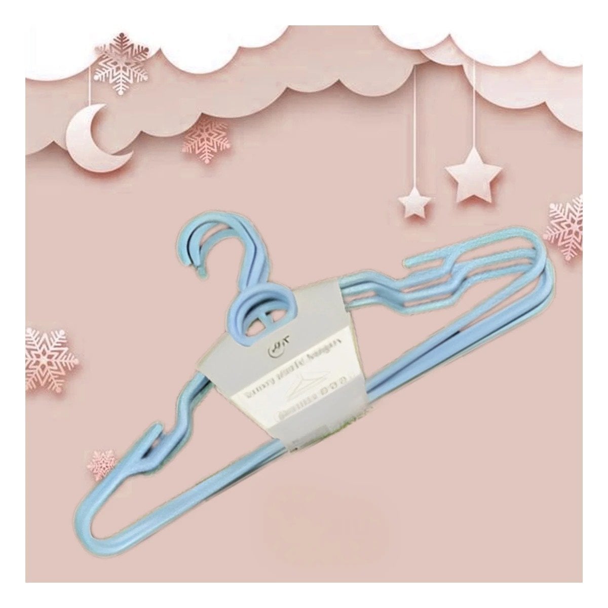 PACK12 SUJETADOR FUNCIONAL DE PLASTICO CELESTE CIRCULO EN MEDIO DE 4 PIEZAS Y+PAPEL REGALO - 2