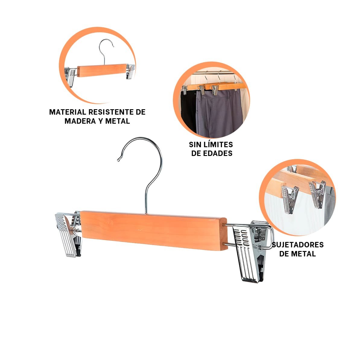 COLGADOR PARA GUARDAR ACCESORIOS INFANTILES 2 GANCHOS DE METAL 33CM MOSTAZA Y+POST IT - 5