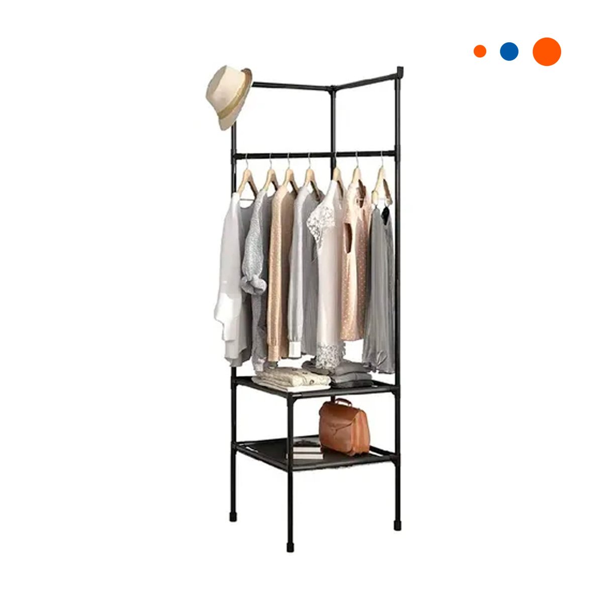 PACK4 ORGANIZADOR DE ESQUINA CON ZAPATERA Y PERCHERA PARA CASA Y HOGAR Y+PAPEL REGALO - 3