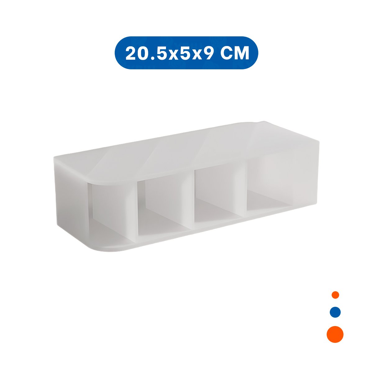 ORGANIZADOR INCLINADO PARA PAPELERIA VISIBLE EN ESCRITORIO BLANCO TRANSPARENTE Y+PAPEL REGALO - 4