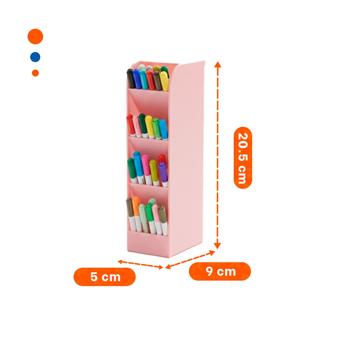 PACK12 SOPORTE FUNCIONAL PARA TRABAJO DIARIO ROSADO DE DIMENSIÓN 20,5X5X9CM Y+REGALO STICKER - 4