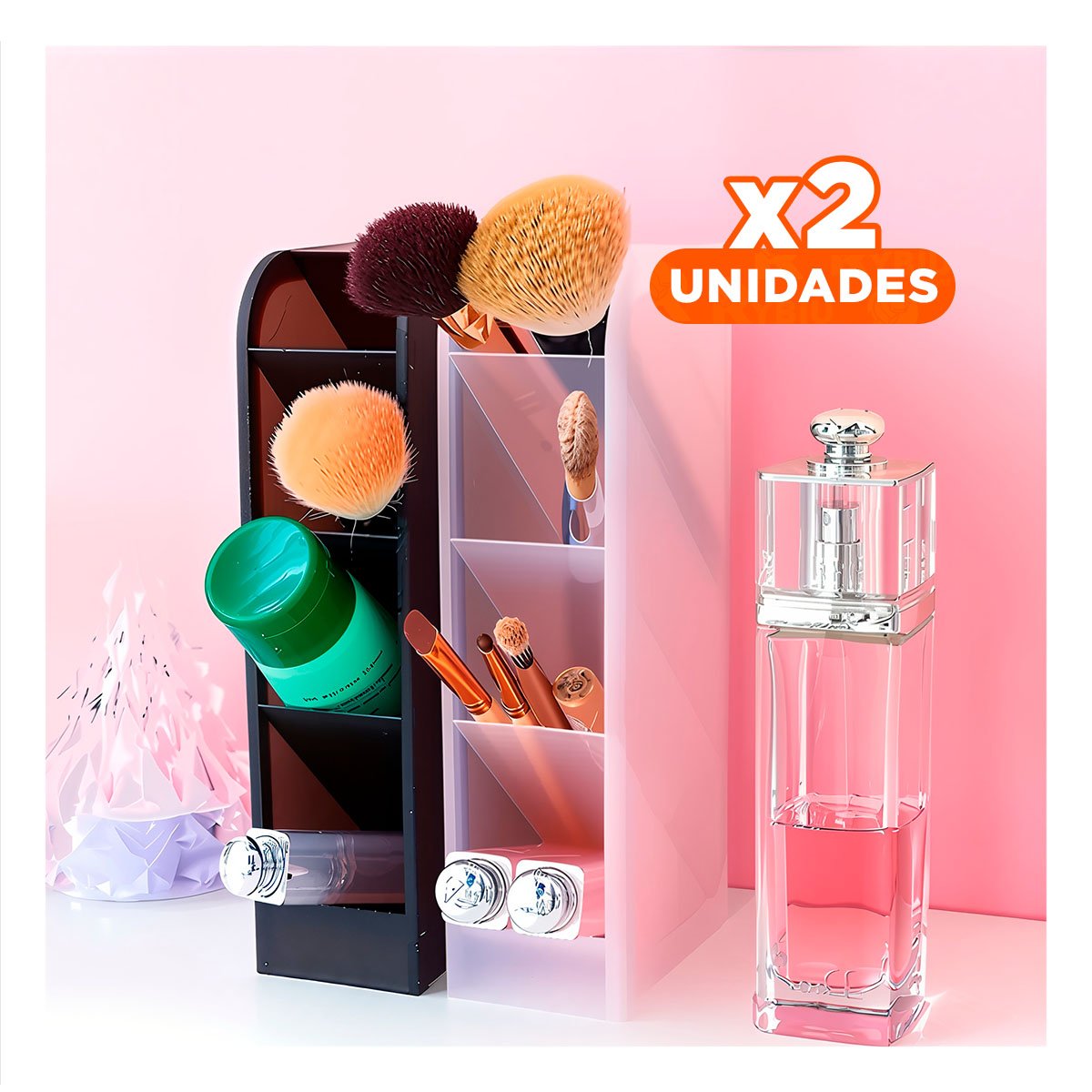 PACK2 MODULO PENSADO PARA SUPERFICIE DE TRABAJO CON COLOR BLANCO TRANSPARENTE - 1