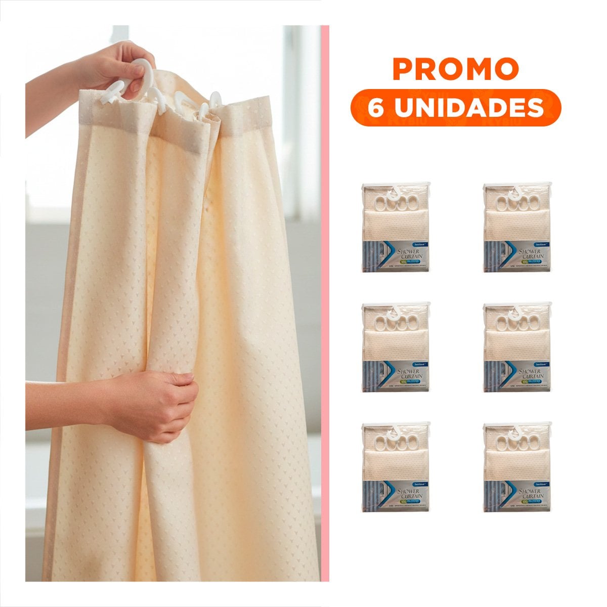 PACK6 PANEL CON PATRON TRIANGULOS DESTINADO A DUCHA MELON 180X180CM Y+REGALO STICKER - 1