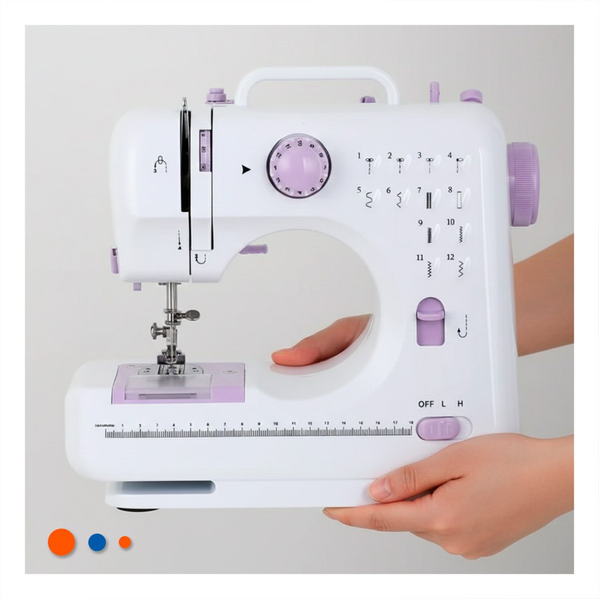 PACK2 COSEDORA ORIENTADA A REPARACION TEXTIL CASERA EN VERSION BLANCA COMPACTA Y+REGALO STICKER - 3