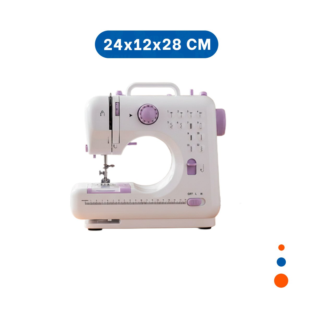 PACK2 COSEDORA ORIENTADA A REPARACION TEXTIL CASERA EN VERSION BLANCA COMPACTA Y+REGALO STICKER - 4