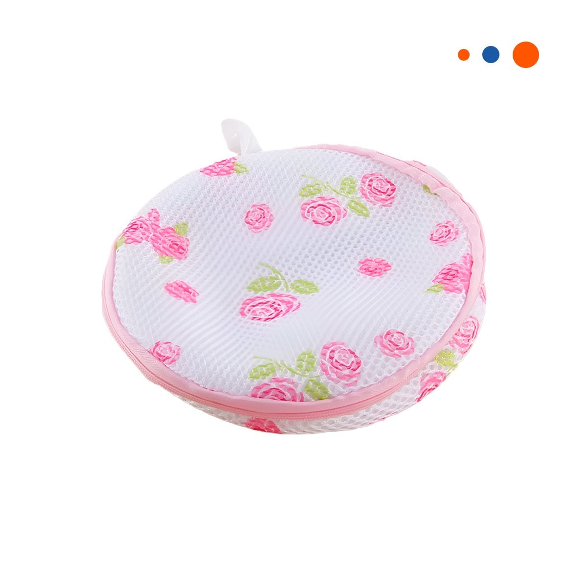 PACK6 BOLSO MALLA LAVADORA ROPA DISENO CILINDRO BLANCO CON FLORES FIRME Y+REGALO STICKER - 2