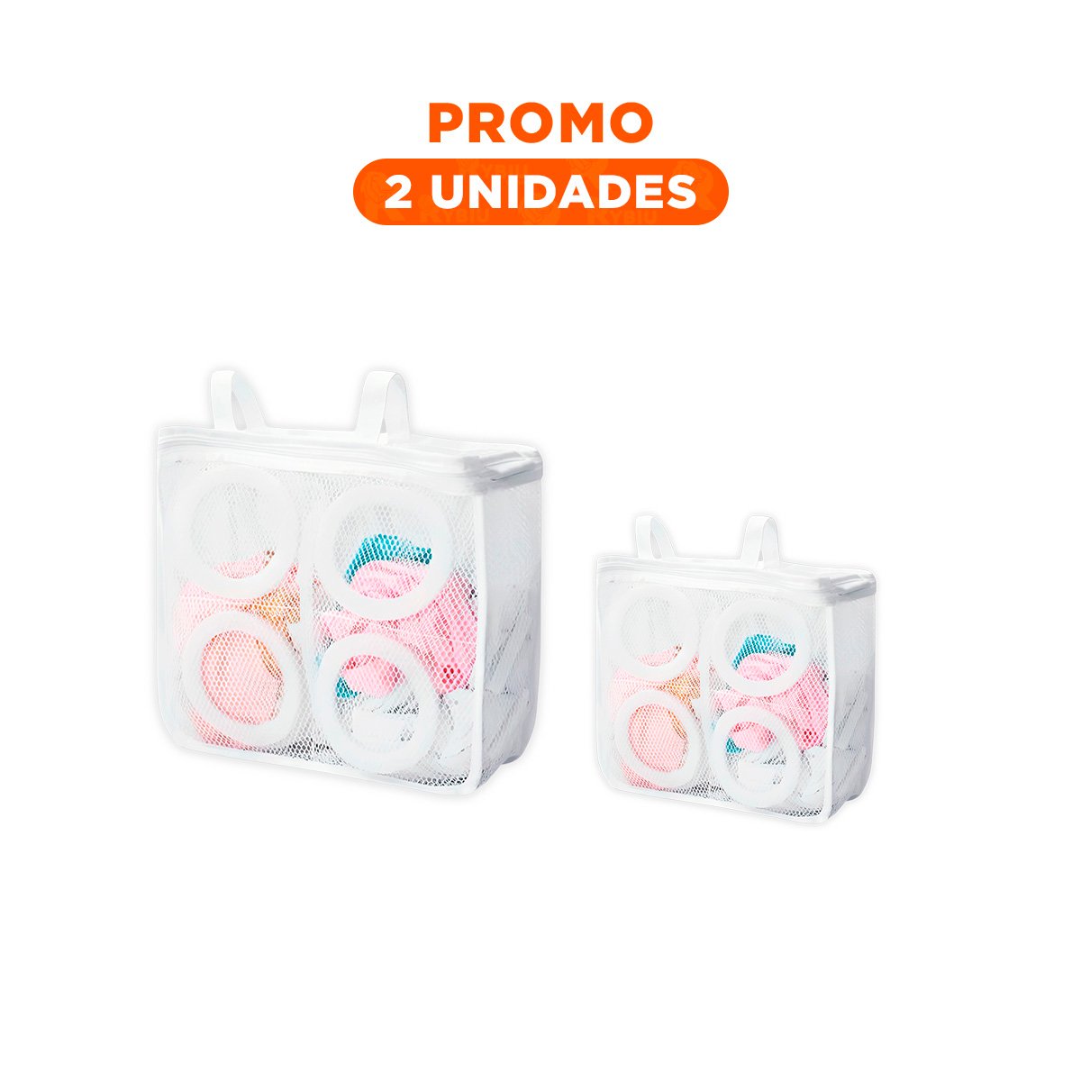 PACK2 ESTUCHE MALLA PARA LIMPIEZA ZAPATOS Y ROPA ESTILO RECTANGULAR BLANCO Y+REGALO STICKER - 1
