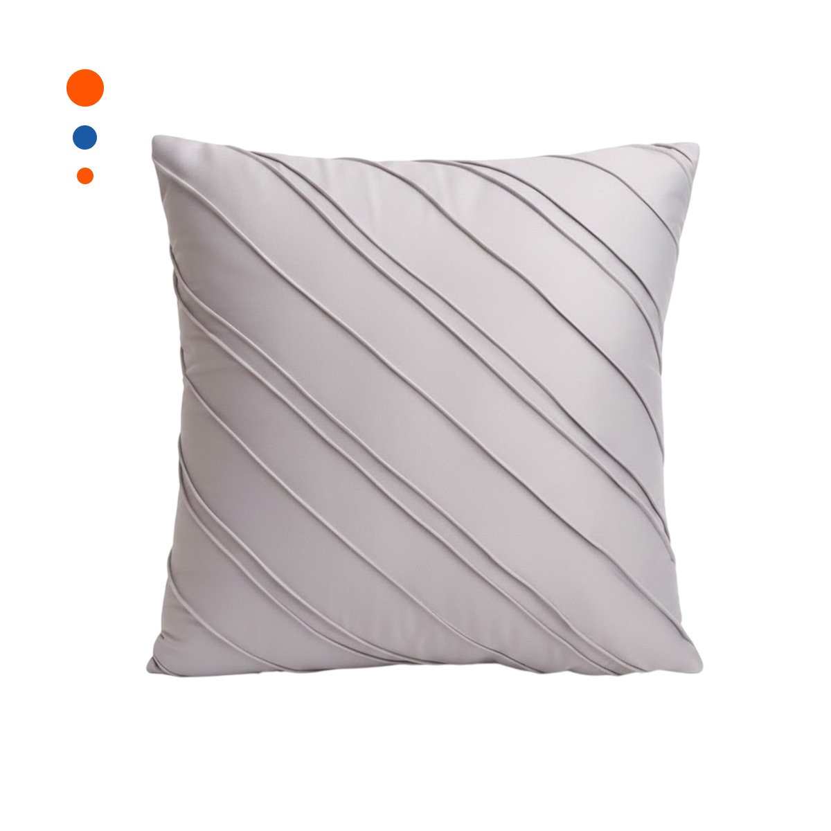 FUNDA PARA ALMOHADA CON TEXTURA DE TERCIOPELO EN COLOR PLOMO CLARO DE 45CM Y+PAPEL REGALO - 5