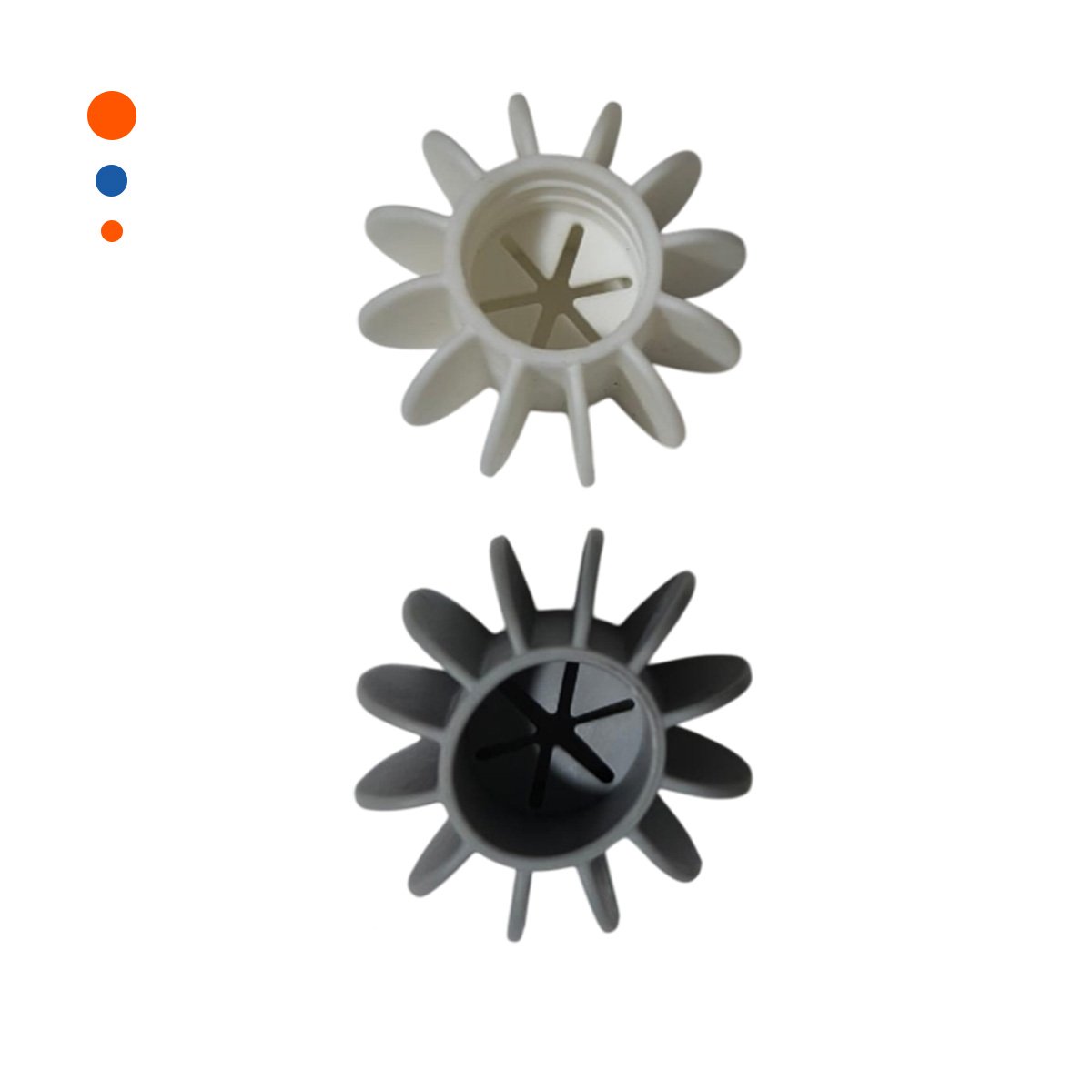 BOLAS DESERREDANTE DE ROPA 6 PZS BLANCO Y PLOMO PARA CUIDADO DE TU ROPA Y+LIGAS REGALO - 5
