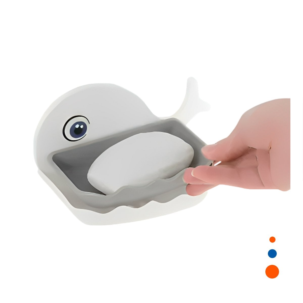 PACK6 BASE BALLENA LINEA MODERNA PARA DECORACION CASA BLANCO Y PLOMO Y+REGALO STICKER - 2