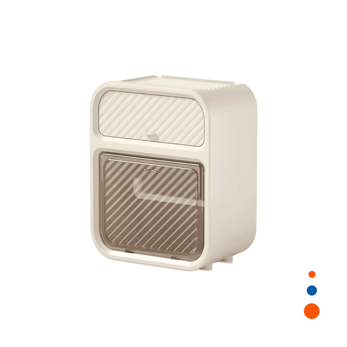 PACK4 SOPORTE DISPENSADOR PAPEL HIGIENICO CON CAJON FORMATO BEIGE FUNCIONAL PRO Y+PAPEL REGALO - 3