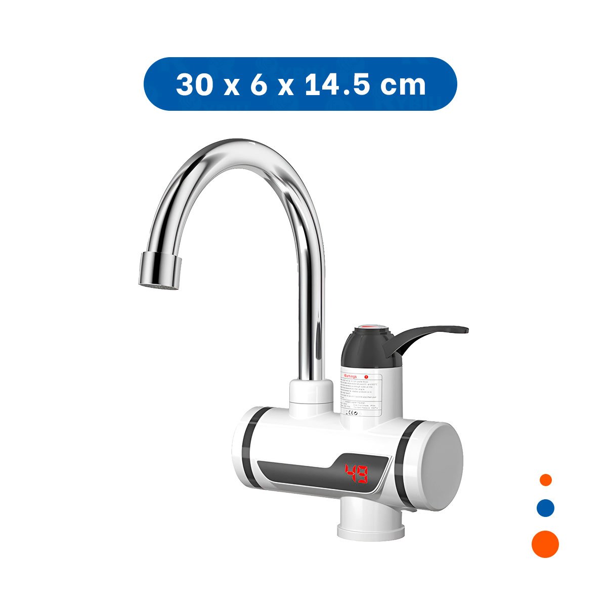 PACK6 SISTEMA CALENTADOR DE AGUA BLANCO CON FLUJO CONSTANTE PARA USO DIARIO - 4