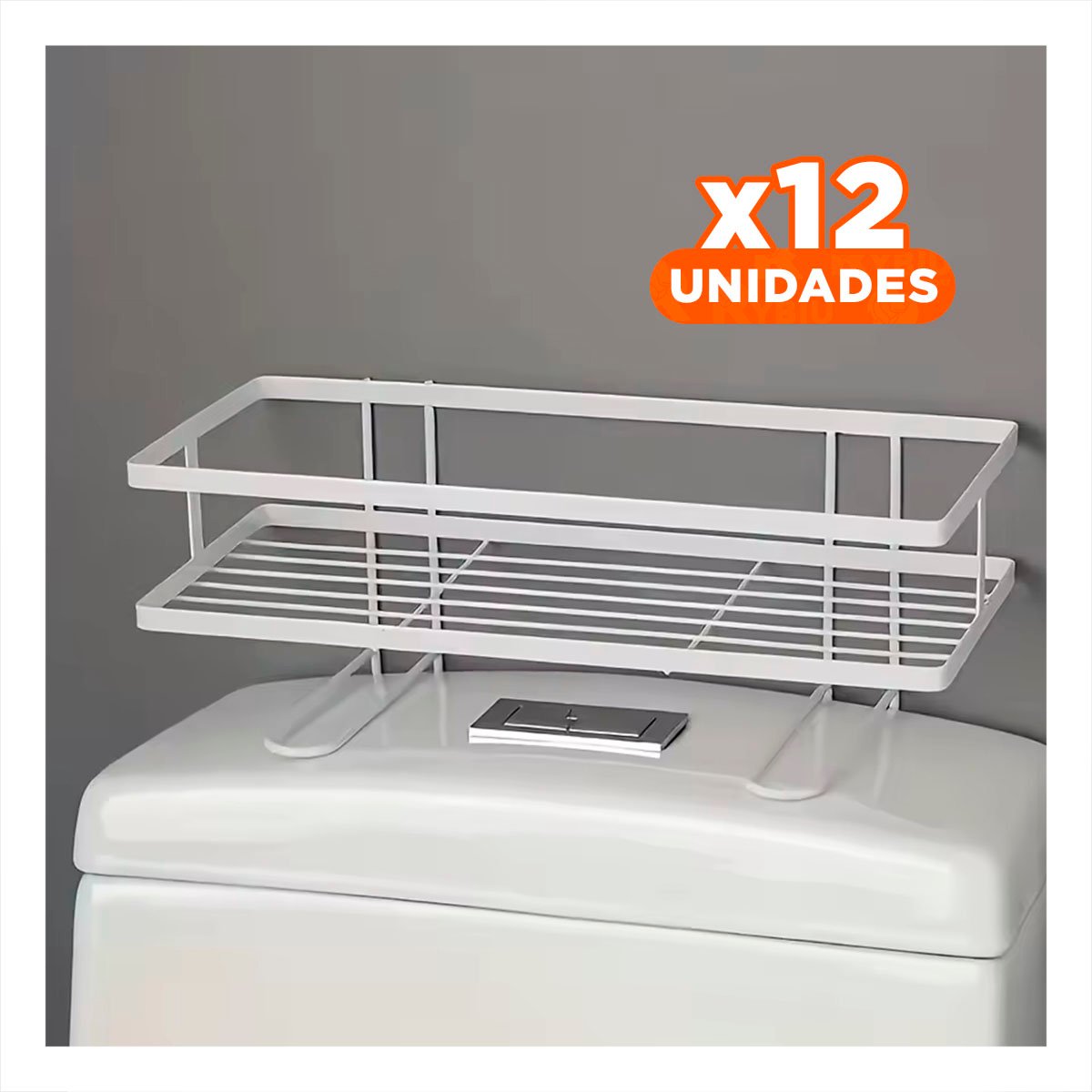 PACK12 MODULO COMPACTO DE PARED 32X14X16CM BLANCO USO DIARIO INTERIOR Y+REGALO STICKER - 1