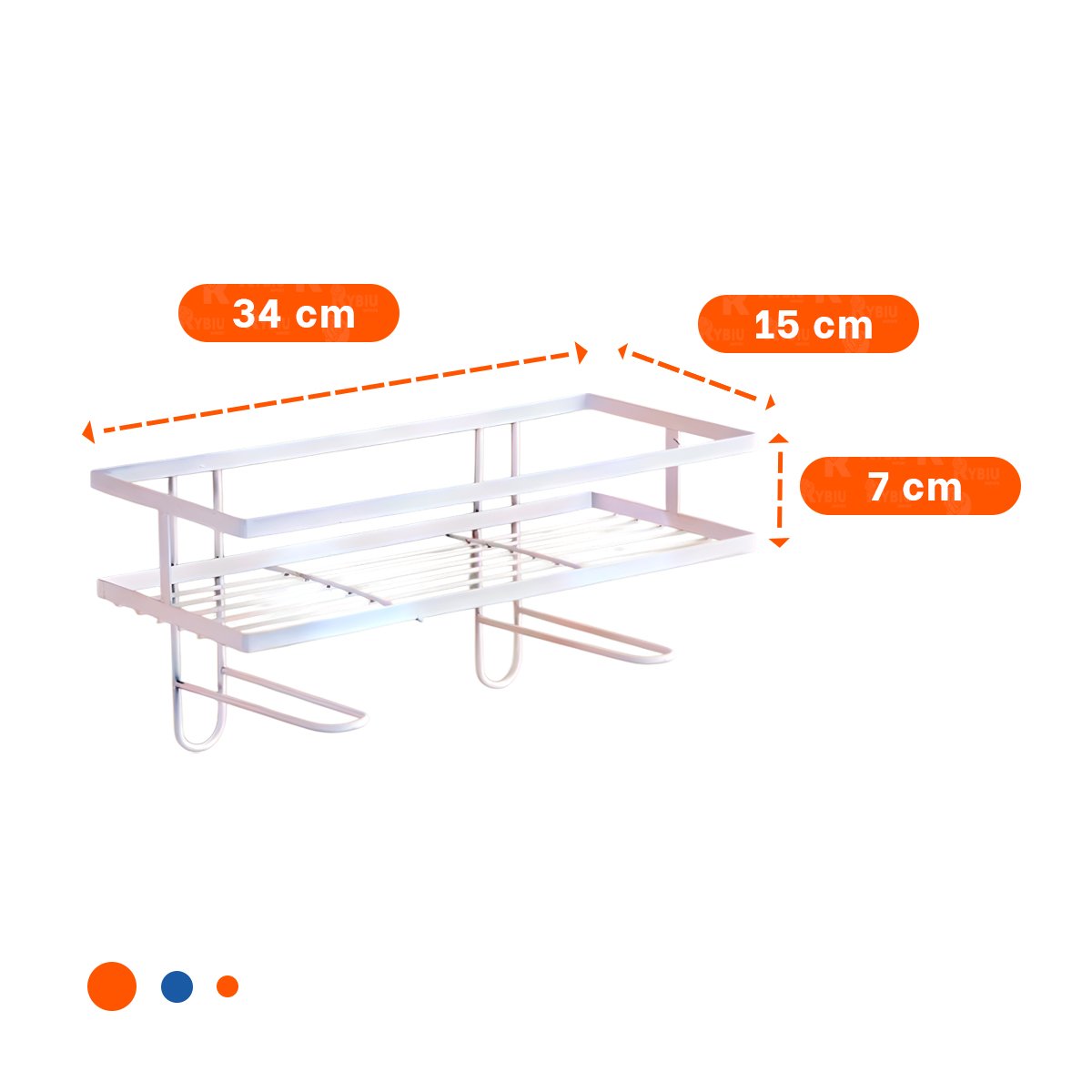 PACK12 MODULO COMPACTO DE PARED 32X14X16CM BLANCO USO DIARIO INTERIOR Y+REGALO STICKER - 4