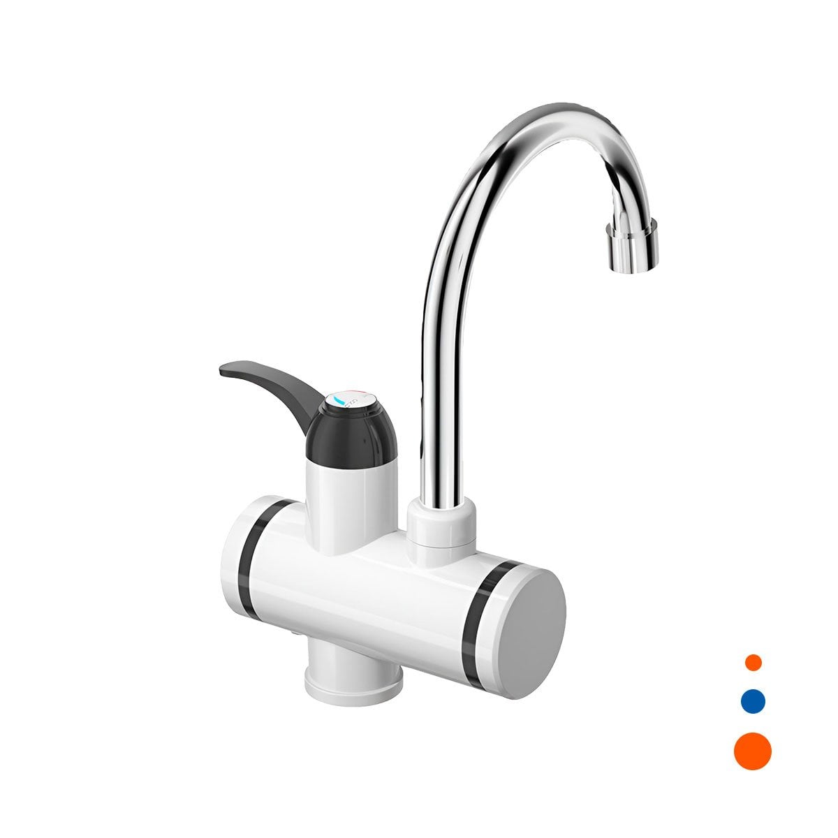 GRIFO CALENTADOR DE AGUA BLANCO CON DISEÑO MODERNO PARA ESPACIOS FUNCIONALES Y+REGALO STICKER - 1