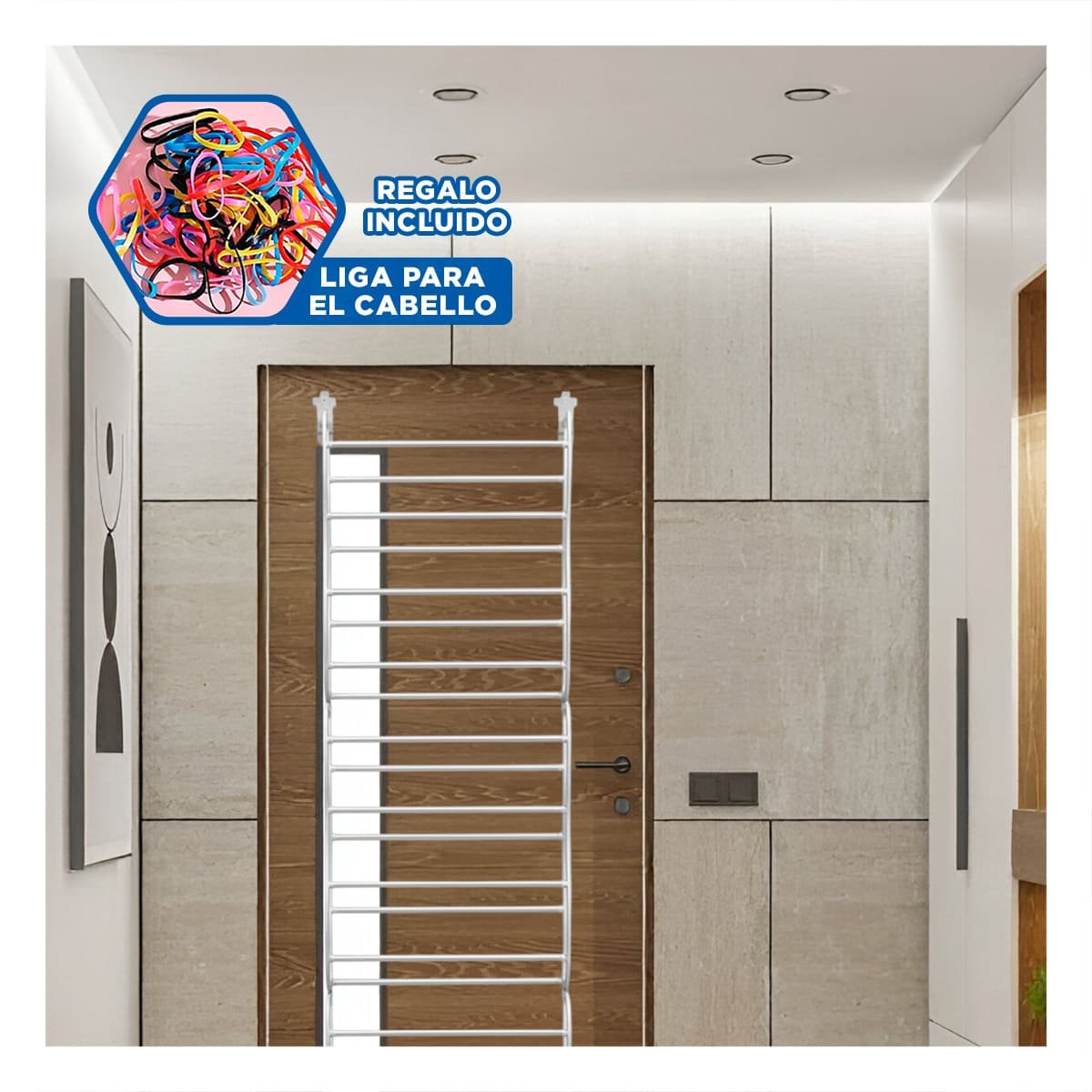 ZAPATERA PRACTICA DE PUERTA PARA 36 PARES CALZADO BLANCO ORGANIZA HOGAR Y+LIGAS REGALO - 2