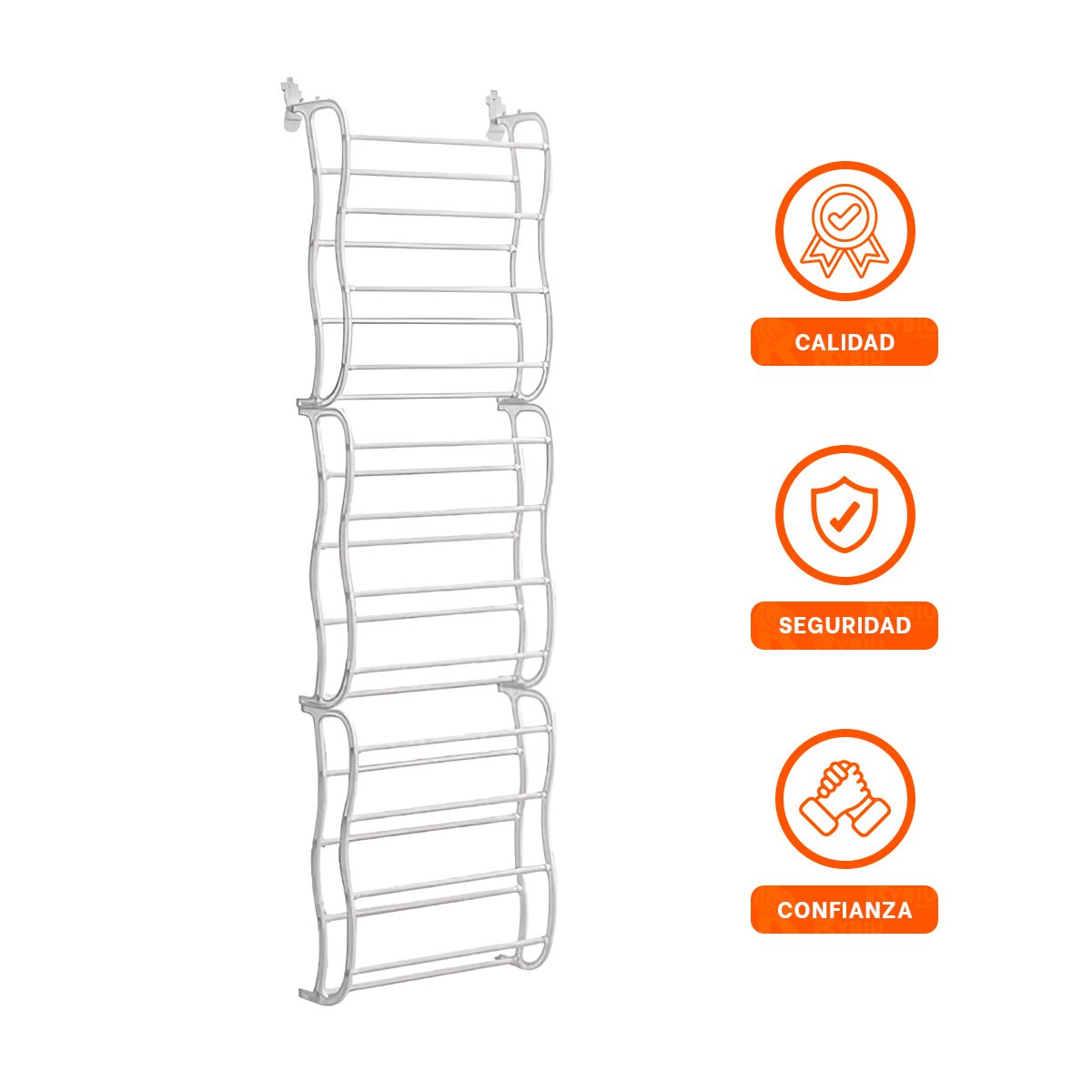 ZAPATERA PRACTICA DE PUERTA PARA 36 PARES CALZADO BLANCO ORGANIZA HOGAR Y+LIGAS REGALO - 5
