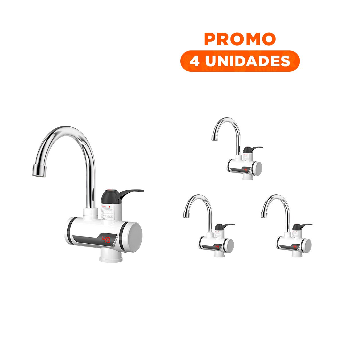 PACK4 DISPENSADOR CALENTADOR DE AGUA BLANCO CON ACABADO FINO PARA ENTORNO DOMESTICO - 1