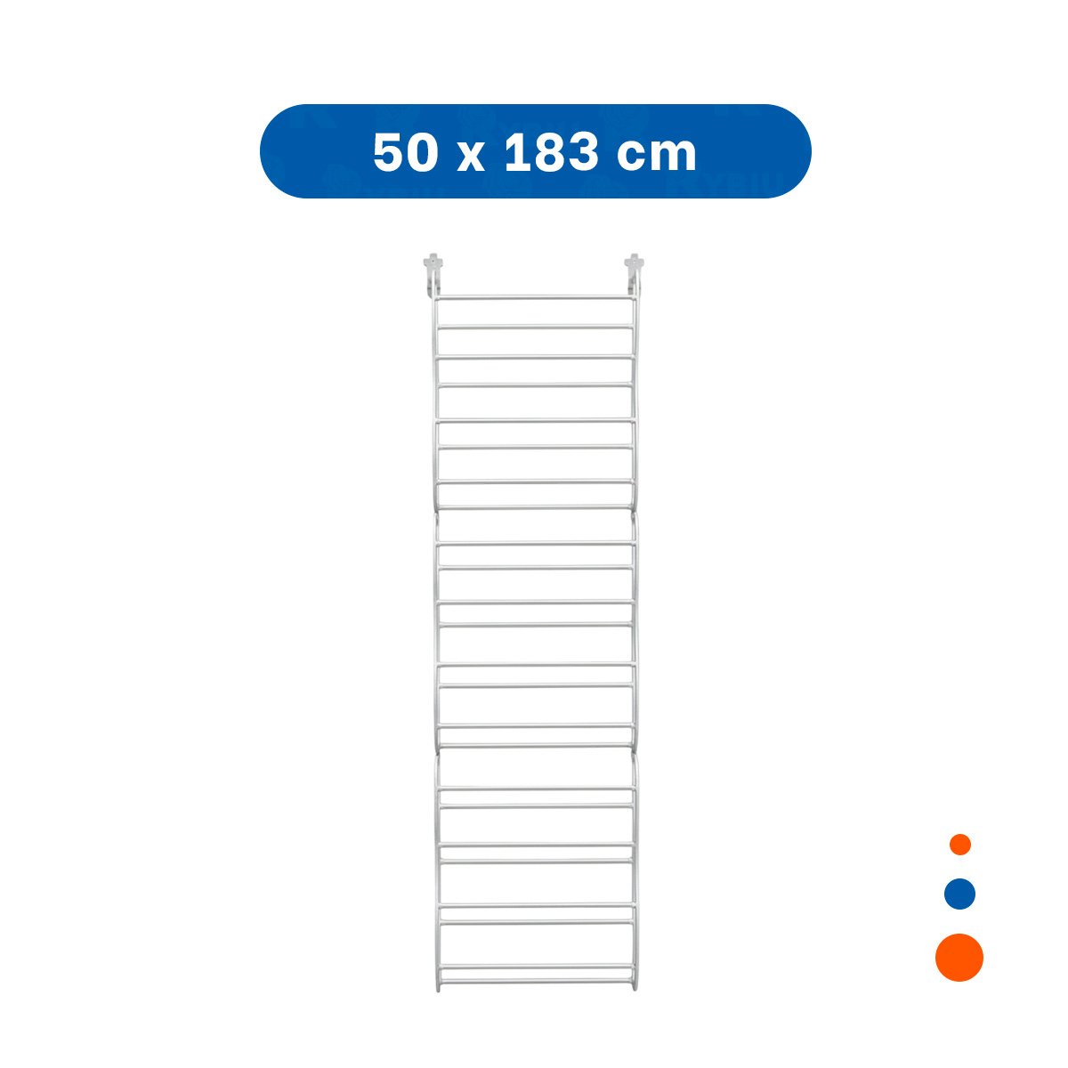 PACK6 ESTANTE FUNCIONAL DE PUERTA PARA 36 PARES CALZADO BLANCO HOGAR ORDEN Y+REGALO STICKER - 4