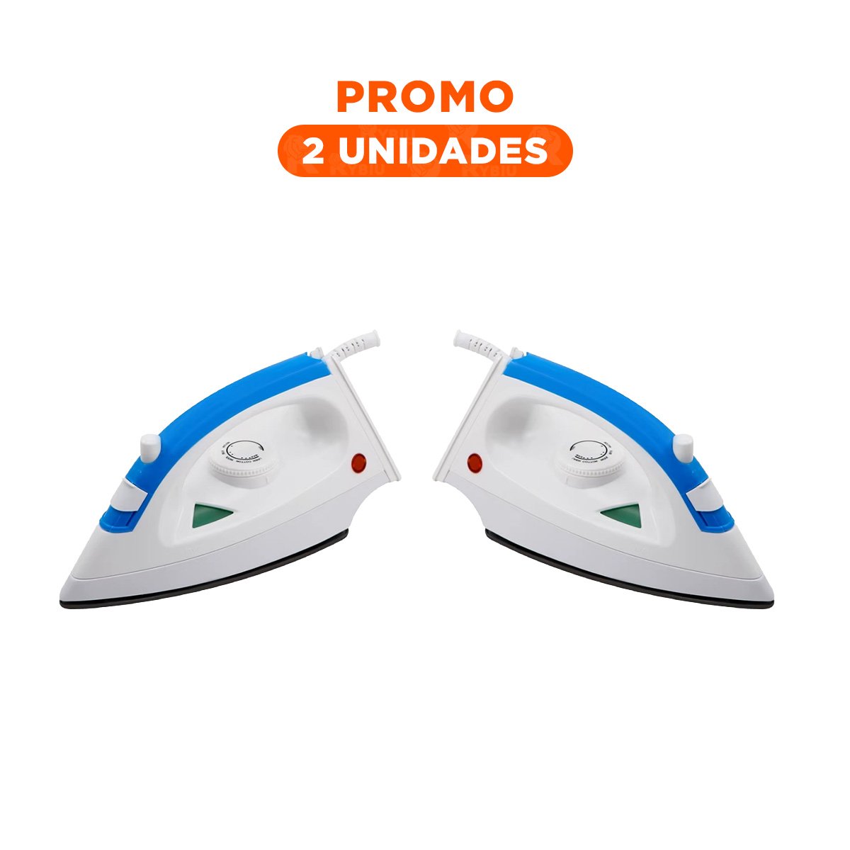 PACK2 EQUIPO DE VAPOR ELECTRICA BLANCO Y AZUL DISENO COMPACTO PARA HOGAR Y+REGALO STICKER - 1