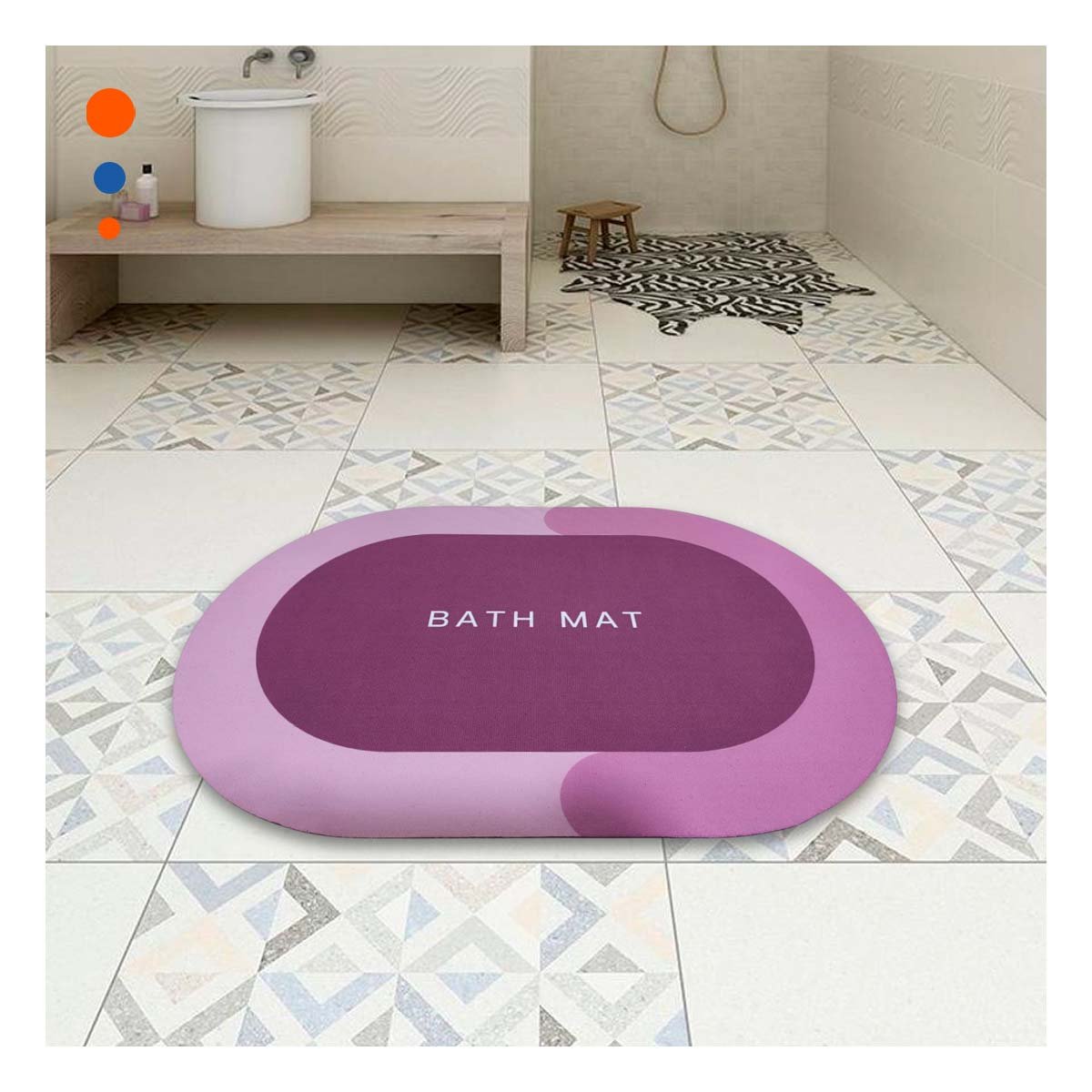 CUBIERTA OVALADA DECORATIVA ROSADA PARA HOGAR Y CASA CON APOYO COMODO Y+REGALO STICKER - 2