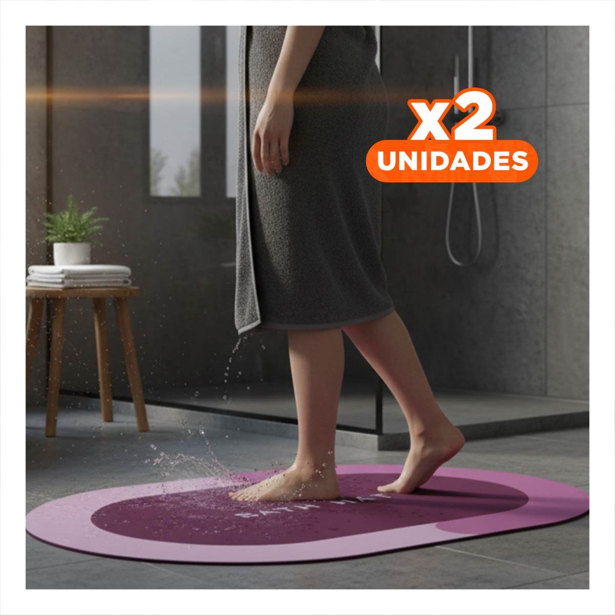 PACK2 BASE OVALADA ROSADA PARA CASA Y HOGAR CON APOYO PRACTICO EN INTERIORES Y+PAPEL REGALO - 1