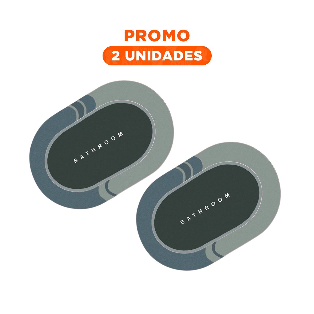 PACK2 BASE OVALADA PARA CASA Y HOGAR CON APOYO SEGURO VERDE OSCURO Y+REGALO STICKER - 1